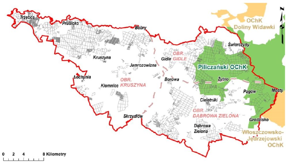 Lokalizacja OChK, źródło: POP 2018-2027